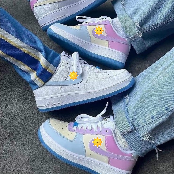 Giày Thể Theo Nữ AF1 Đổi màu UV, Giày Air Force 1 Các Màu Nữ Hót Trend 2022 Full Box Bill +Tặng Dây