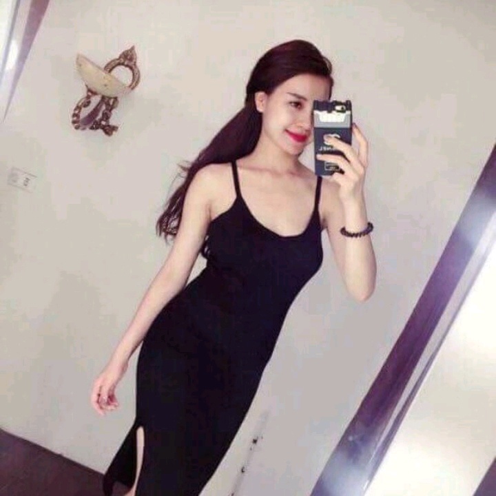 [ẢNH THẬT ] Đầm 2 dây đen - Váy hai dây ôm body quyến rũ | BigBuy360 - bigbuy360.vn
