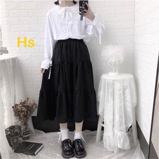 Chân váy 3 tầng voan lụa basic 2 lớp