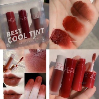 Set 3 cây son kem lì heorange best cool & warm tint nội địa trung