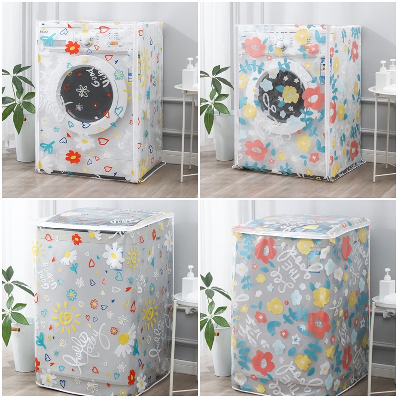 Vỏ Bọc Máy Giặt Chống Nắng Không Thấm Nước Có Khóa Kéo Tiện Dụng