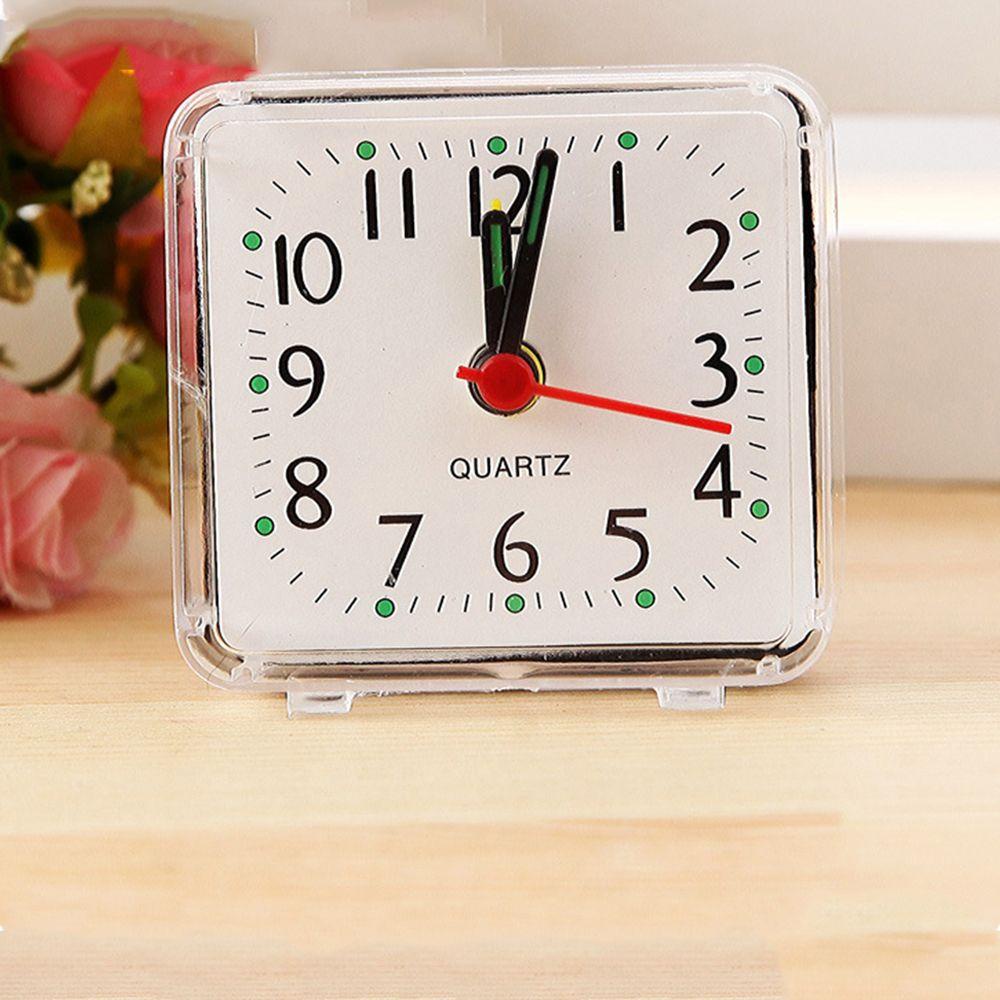 KUNHEV Đồng hồ báo thức phòng ngủ nhỏ đầu giường văn phòng twin bell square