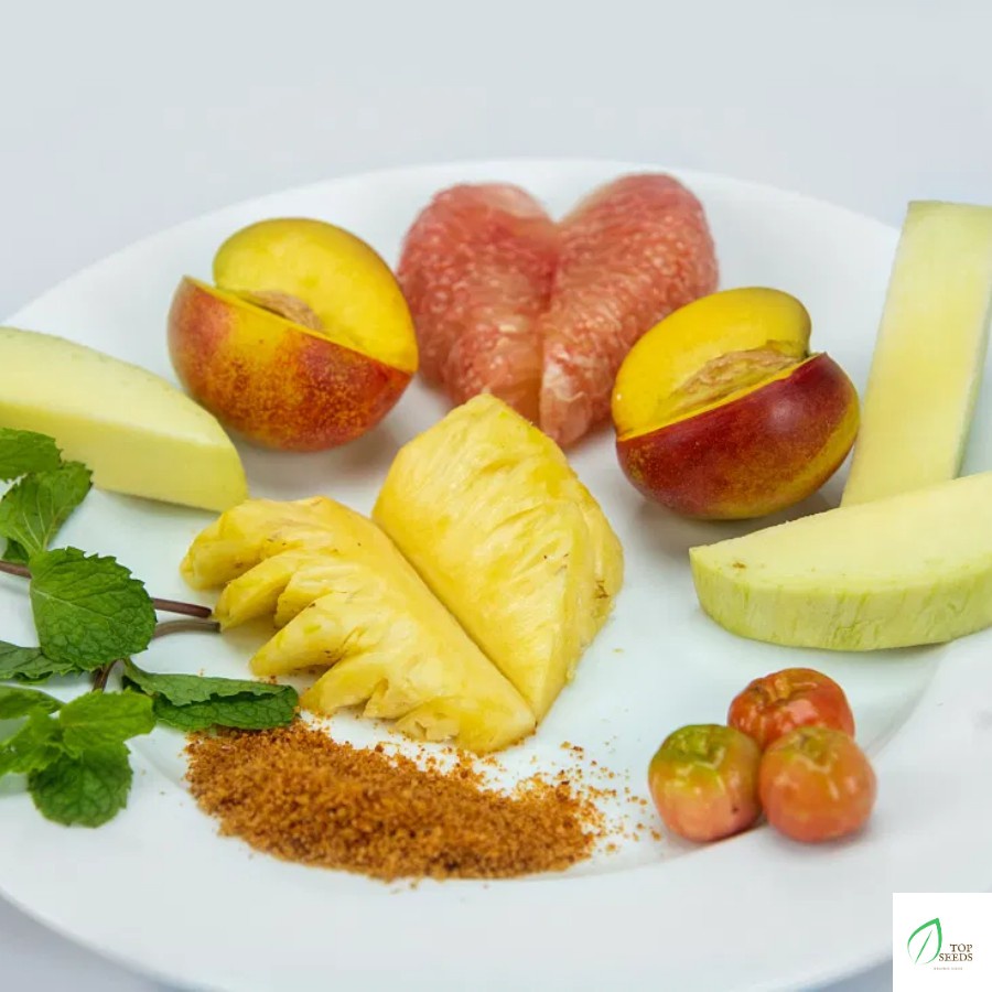 Muối sấy Ngọc yến chấm hoa quả gói 100g