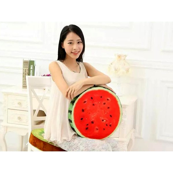 Gối 3D hình trái dưa hấu