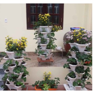 Tháp trồng cây trồng rau hữu cơ 5 tầng