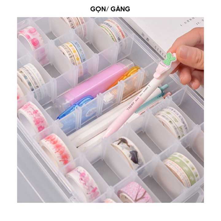 Hộp đựng trang sức chia ngăn tháo rời 15 18 24 28 36 ngăn nhựa to hộp đựng linh kiện phụ kiện mỹ phẩm ốc vít đồ Gọn Gàng