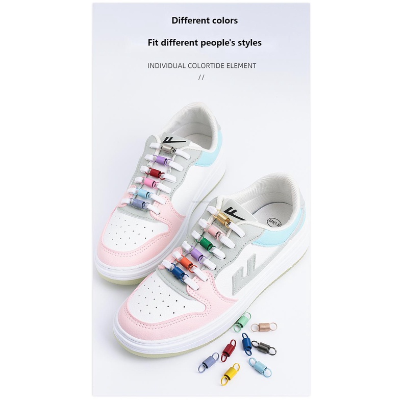 1 Cặp Phụ Kiện Trang Trí Giày Thể Thao Bằng Kim Loại Nhiều Màu Sắc