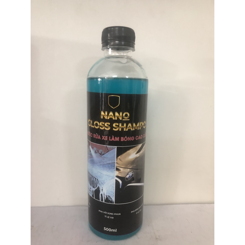 Nước Rửa Xe Nano Gloss Shampoo Hàng Nhập Khẩu 500ml, hàng xịn giá tốt, hàng xịn giá tốt