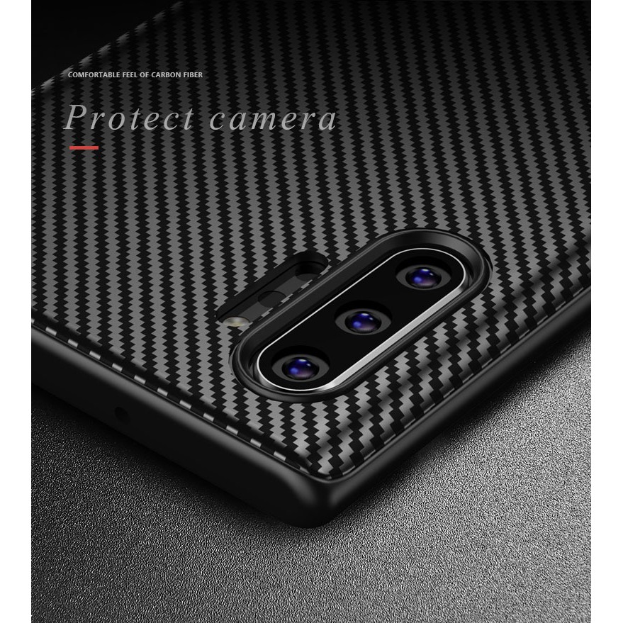 Ốp Lưng Samsung Note 10 Plus vân 3D Carbon chống bẩn