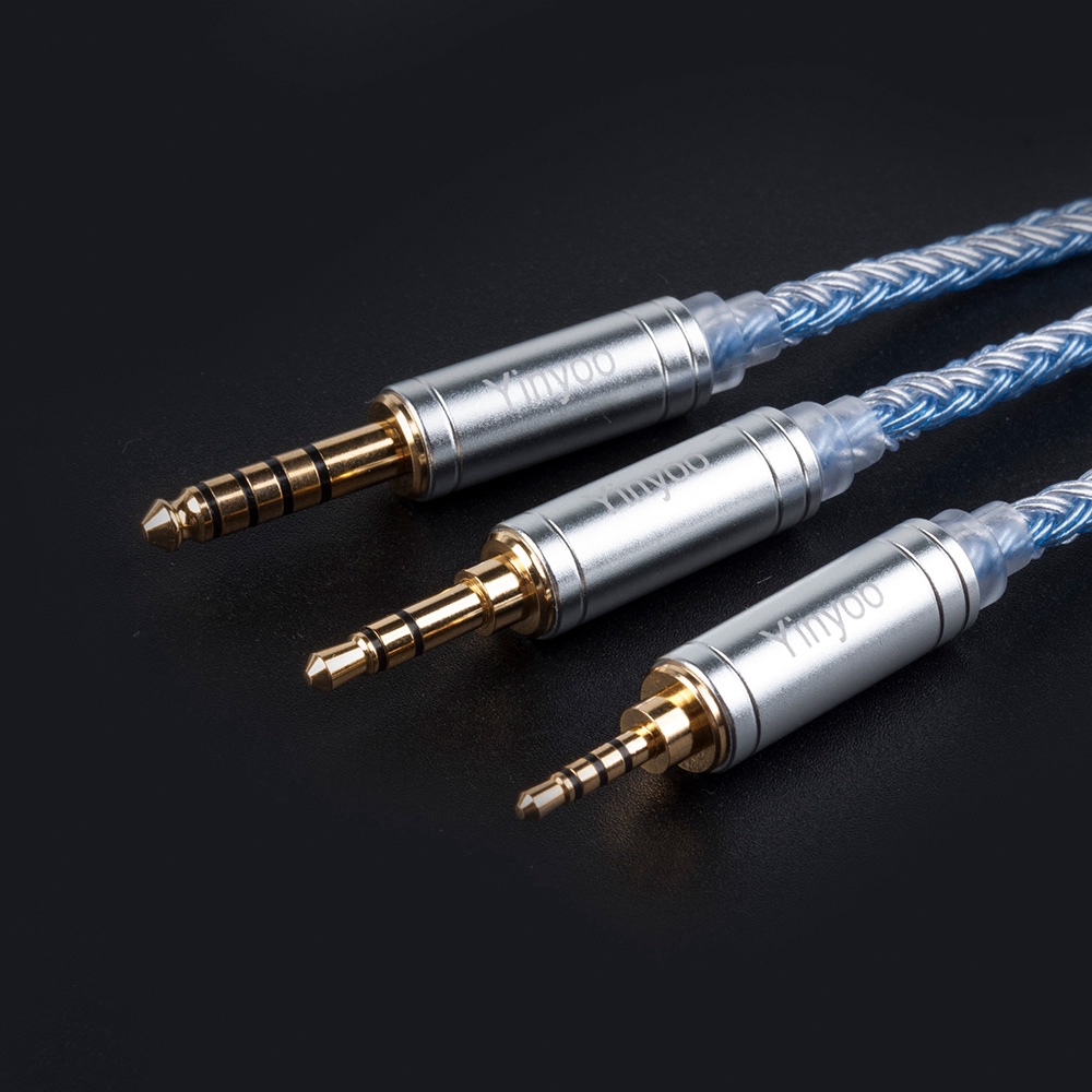 Cáp nâng cấp tai nghe mạ bạc 16 lõi với MMCX/2 chấu /QDC cho ZSN PRO AS16 AS12 CCA