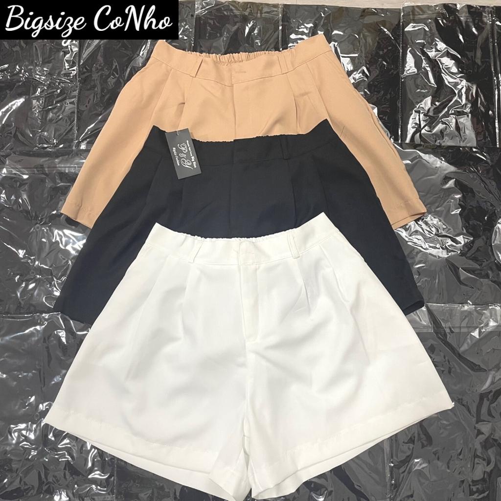 Quần đùi bigsize nữ lưng thun và khóa kéo, Quần short nữ big size ngoại cỡ Q8 | BigBuy360 - bigbuy360.vn