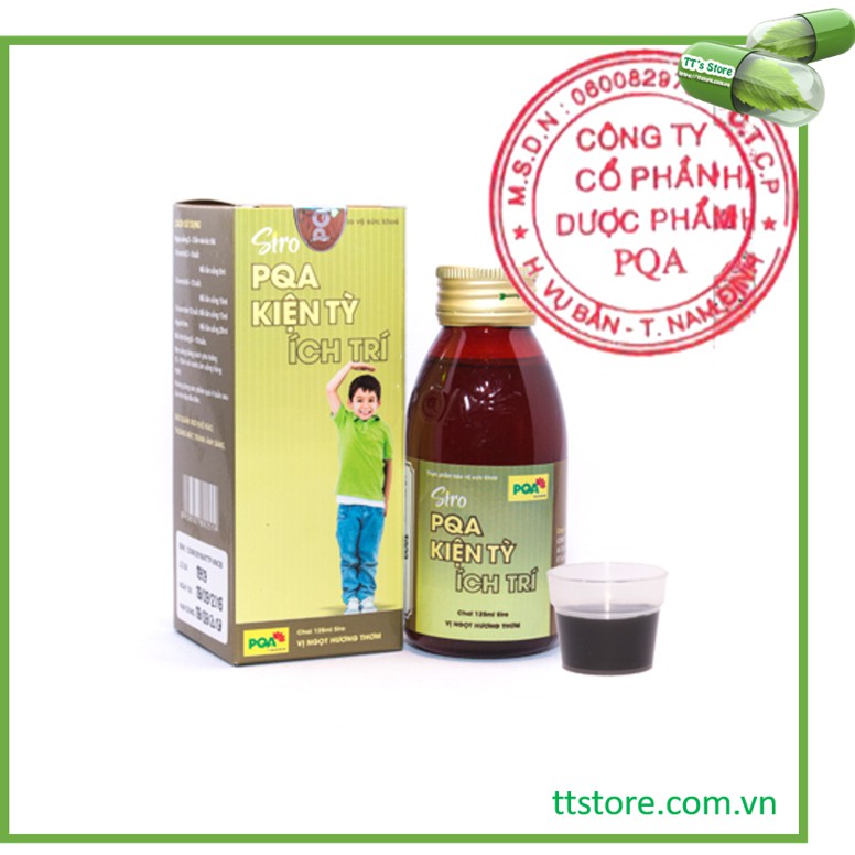 Siro PQA kiện tỳ ích trí (Chai 250ml) - Siro dùng cho trẻ biếng ăn, còi xương, suy dinh dưỡng [kiện tì]