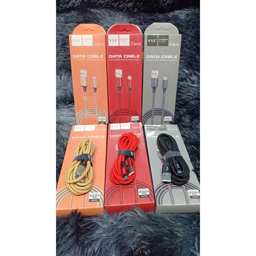 SIÊU RẺ  Cáp Micro USB 2A / 2.4A / 5A Chính Hãng VVZ 1M/ 1 mét - 2 mét