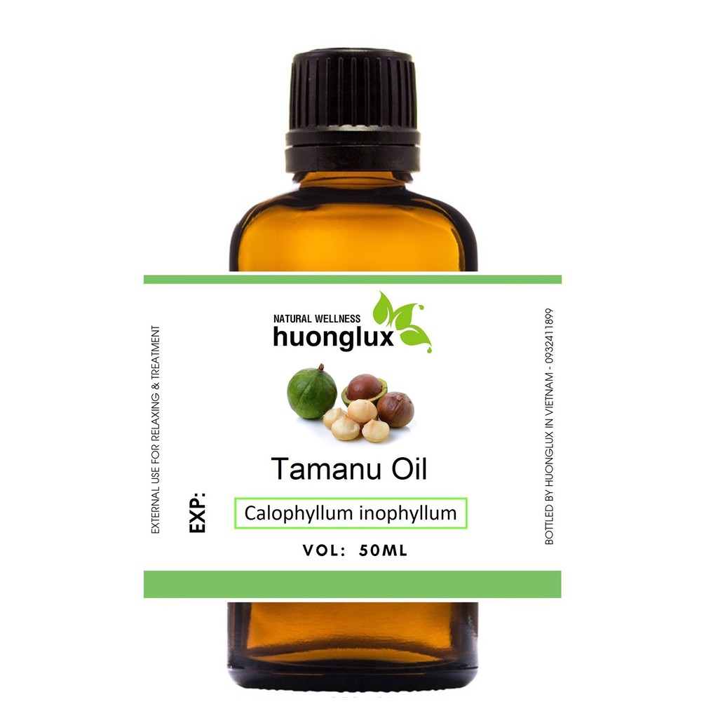 Dầu Mù u Tamanu oil nguyên chất cho các vấn đề về da (mù u vàng)