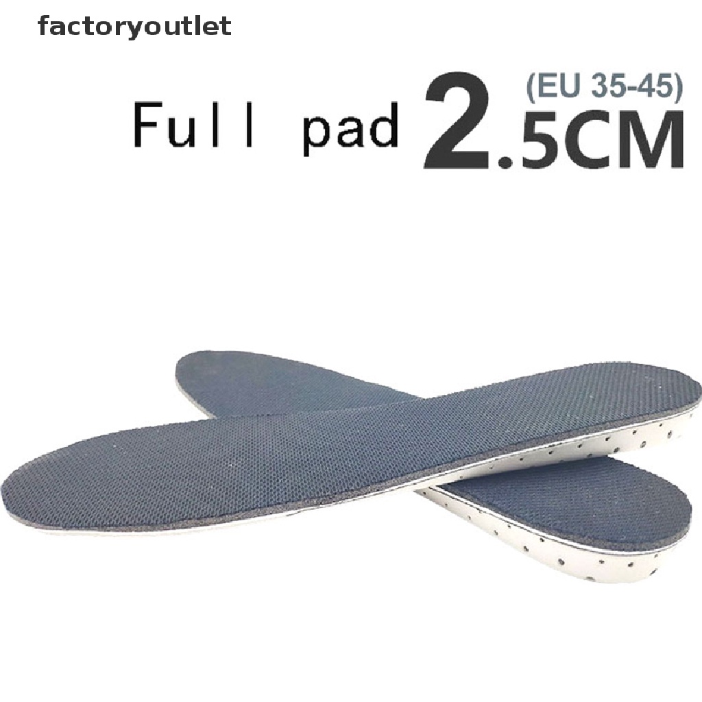 Factoryoutlet Unisex Insole Heel Lift Insert Shoe Pad Height Increase Cushion Elevator Taller QWD