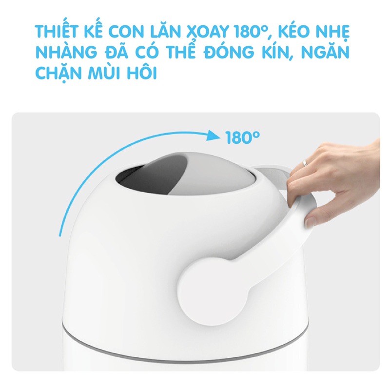 Thùng rác xử lý tã bỉm chính hãng 10 lit