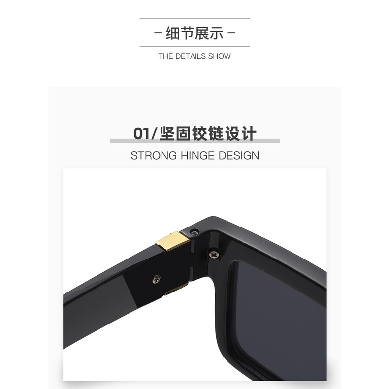 Kính Mát Gọng Vuông Kim Loại Chống Tia UV Thời Trang Cho Nữ