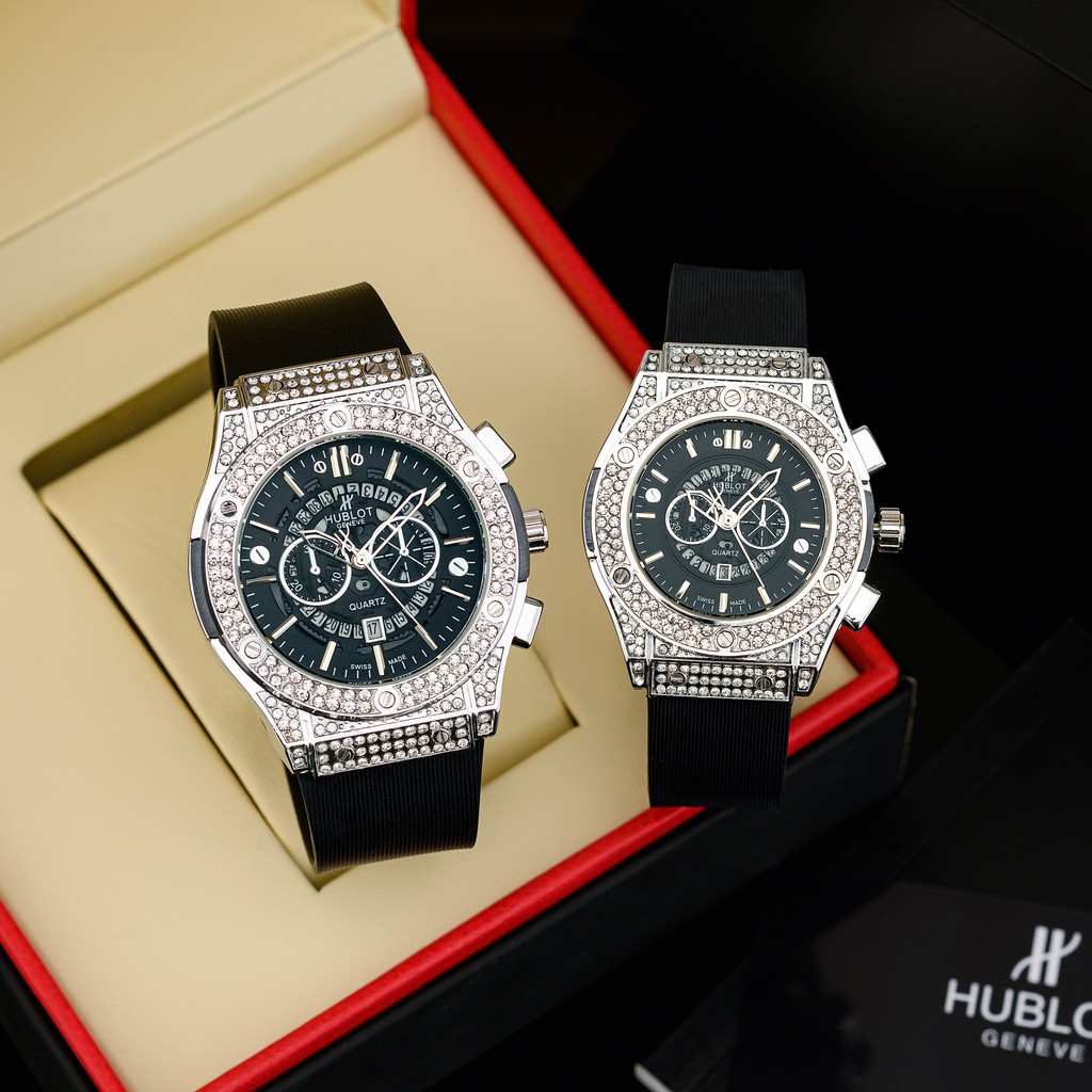 Đồng hồ nam nữ Hublot - đồng hồ unisex cặp đôi dây cao su có bảo hành 12tháng - emnhung447 | BigBuy360 - bigbuy360.vn
