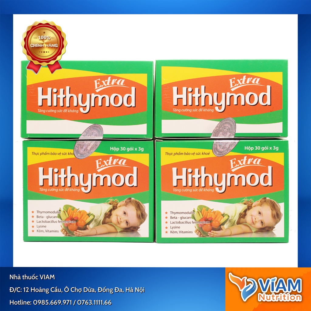 Thực phẩm bổ sung Hithymod Extra - tăng cường hệ miễn dịch, sức đề kháng giúp bé ăn ngon và hấp thụ tốt