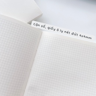 (TẶNG BÚT) SỔ NOTE FOR BASIC CARO Ô VUÔNG KÍCH THƯỚC A5,A6 LÀM BULLET JOURNAL
