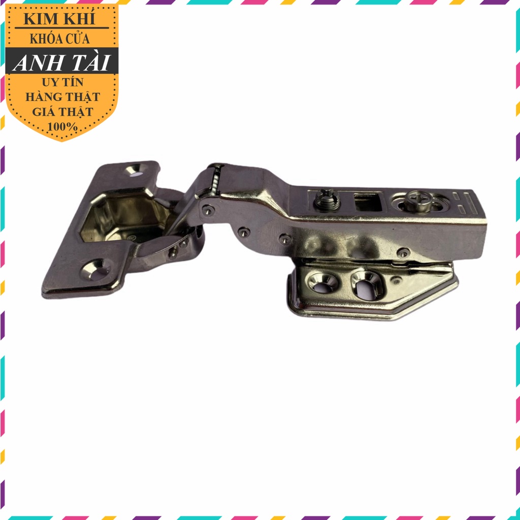 Bản lề giảm chấn Hand bản lề bật thẳng, cong vừa inox 304 lắp tủ bếp tủ áo siêu bền chống gỉ