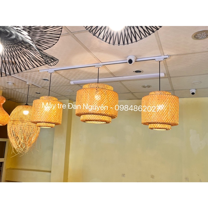 Đèn trụ mây tre, đèn treo thả