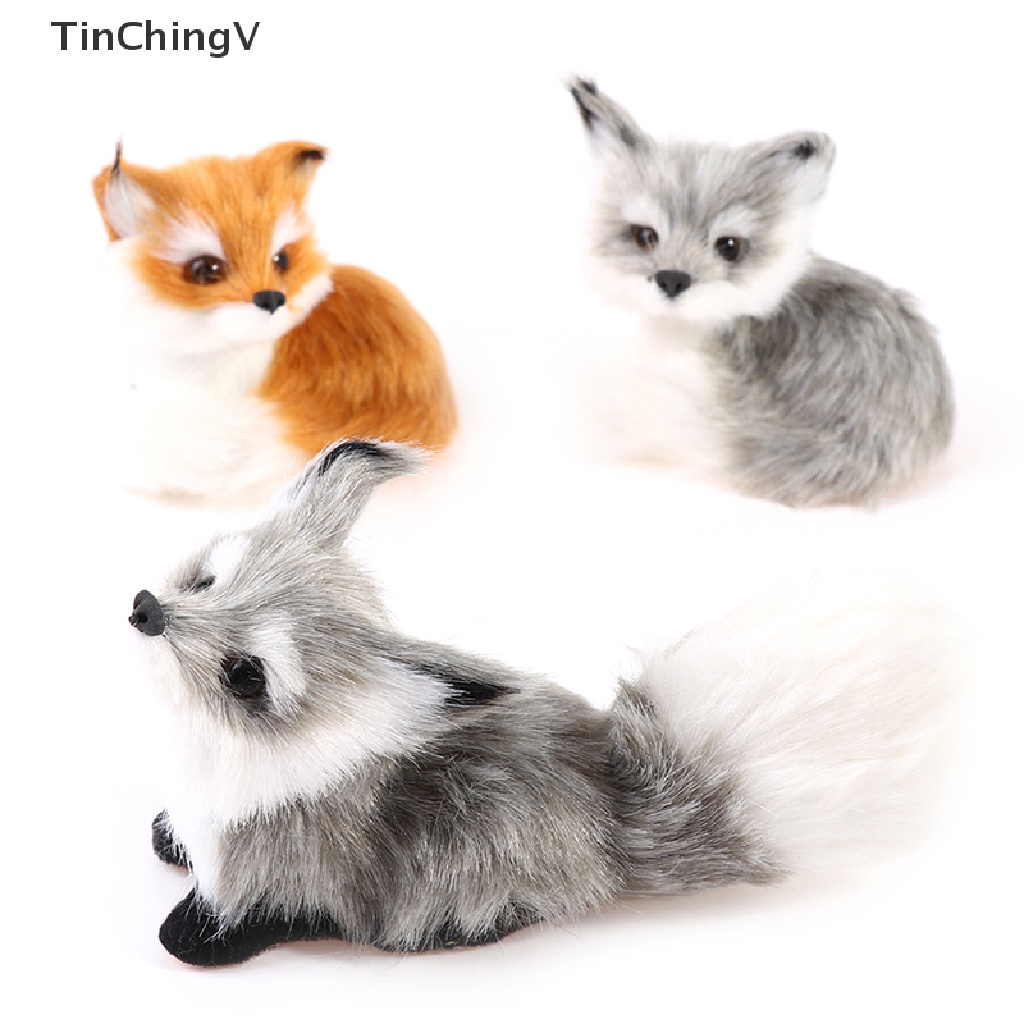 1 Mô Hình Cáo mini Sống Động Như Thật Dùng Làm Quà Tặng