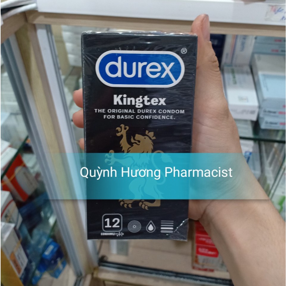 Bao cao su DUREX KINGTEX 12chiếc siêu mỏng