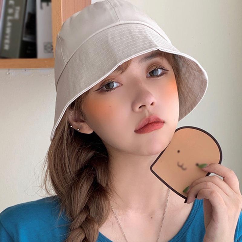 Mũ xô bucket chất liệu cotton chống nắng cho nữ