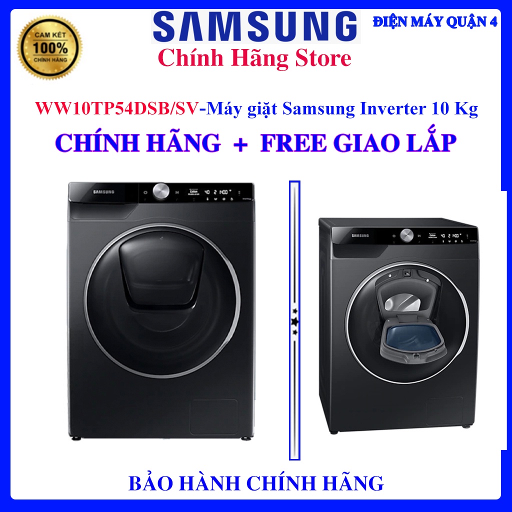 Máy giặt Samsung Inverter 10 Kg WW10TP54DSB/SV