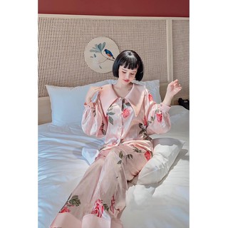 BỘ PIJAMA TAY BO PHỒNG TIỂU THƯ XINH