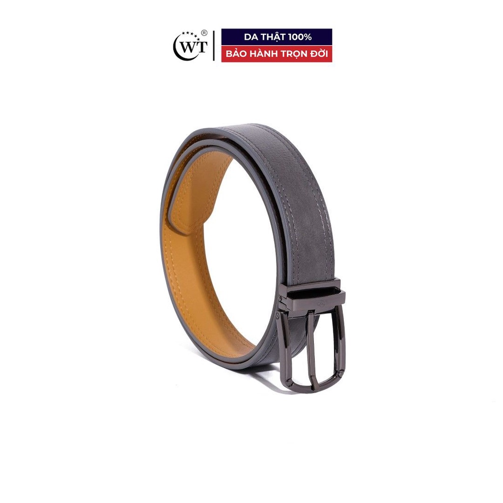 Thắt Lưng Nam Da Bò Cao Cấp Màu Đen, Màu Nâu, Màu Ghi, Màu Nâu Đất, Màu Xanh Nước Biển WT Leather LEO