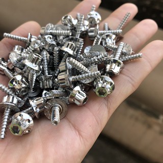 Ốc inox xoắn [SALAYA VN] -  4li15 (m4x15) - [FREESHIP XTRA] - gắn dàn áo Ab/vario/click