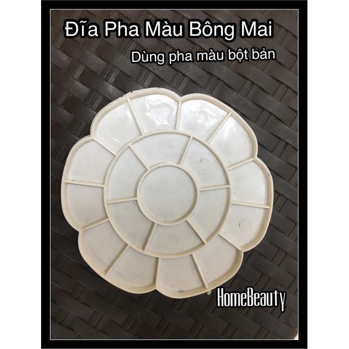 Dĩa pha màu bông mai