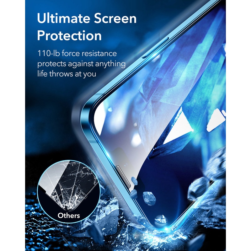 Kính Cường Lực Bảo Vệ Toàn Màn Hình Kèm Phụ Kiện Cho iPhone 14 13 12 11 Pro Max Mini SE 2022