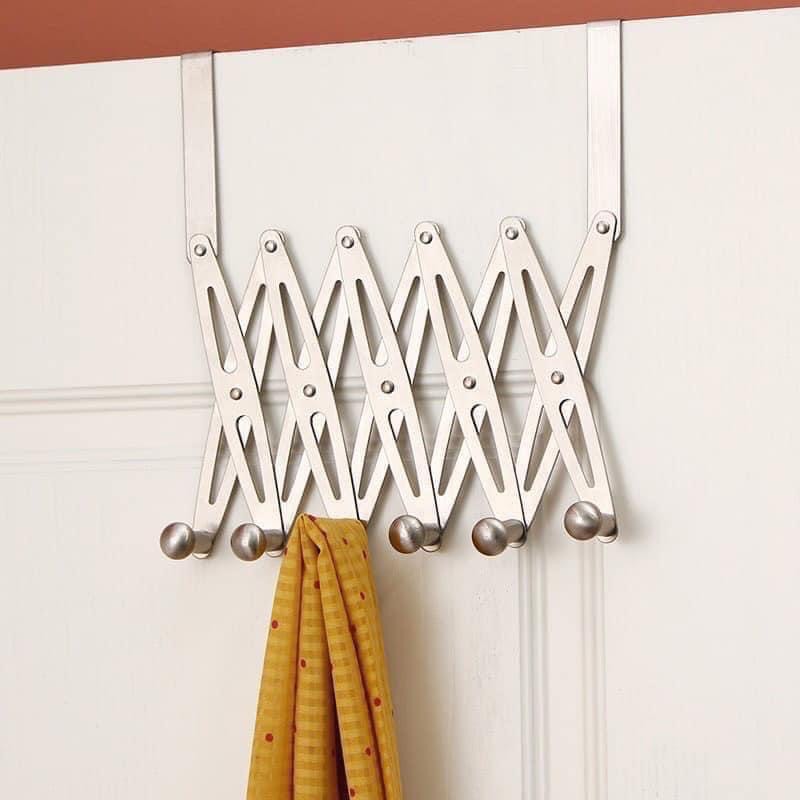 MÓC ZÍC ZẮC TREO SAU CỬA GẤP GỌN INOX 304 CHỐNG GỈ