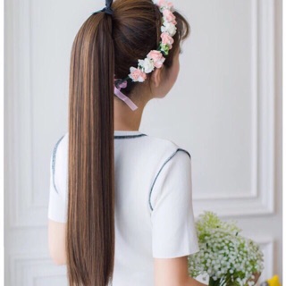 Tóc cột thẳng suôn dài 60cm