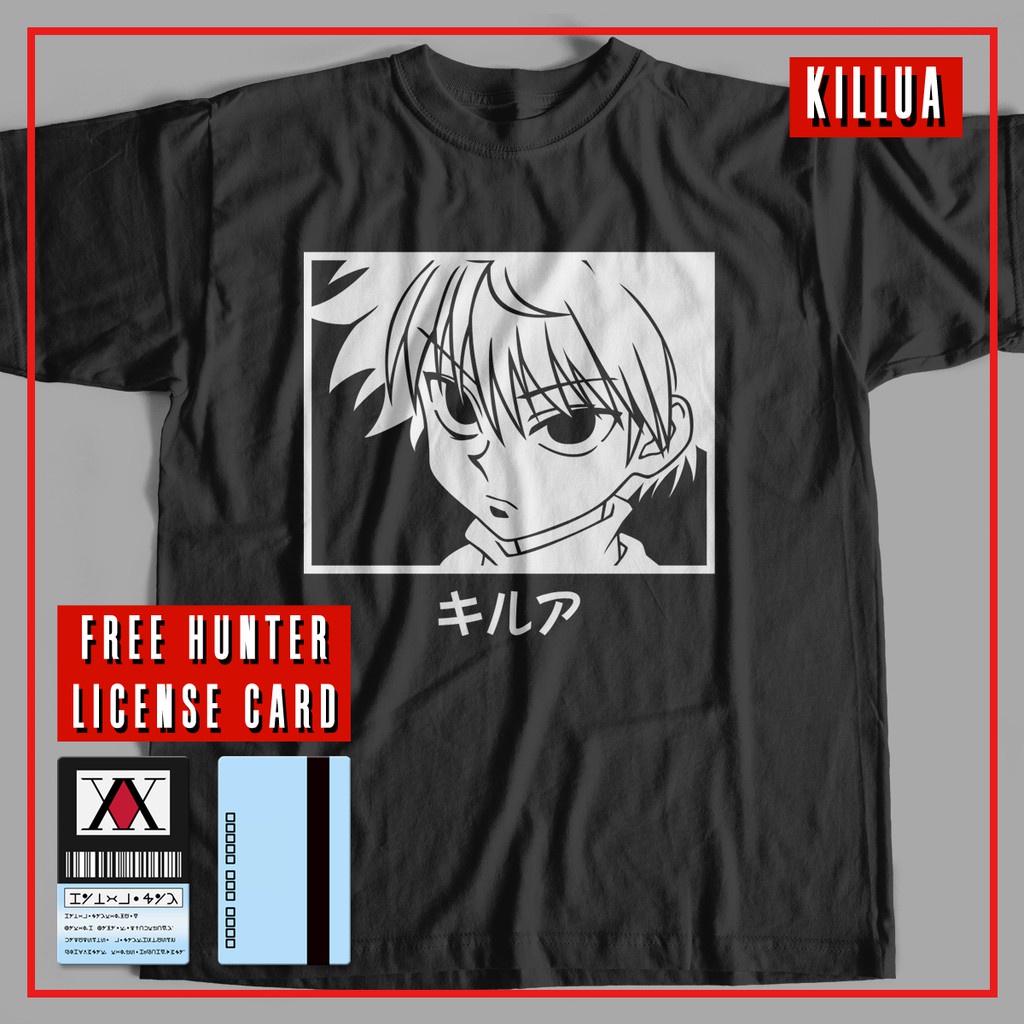 (SALE) Áo thun in hình Hunter X Hunter T-Shirt - Killua Zoldyck   thời trang nam độc đẹp
