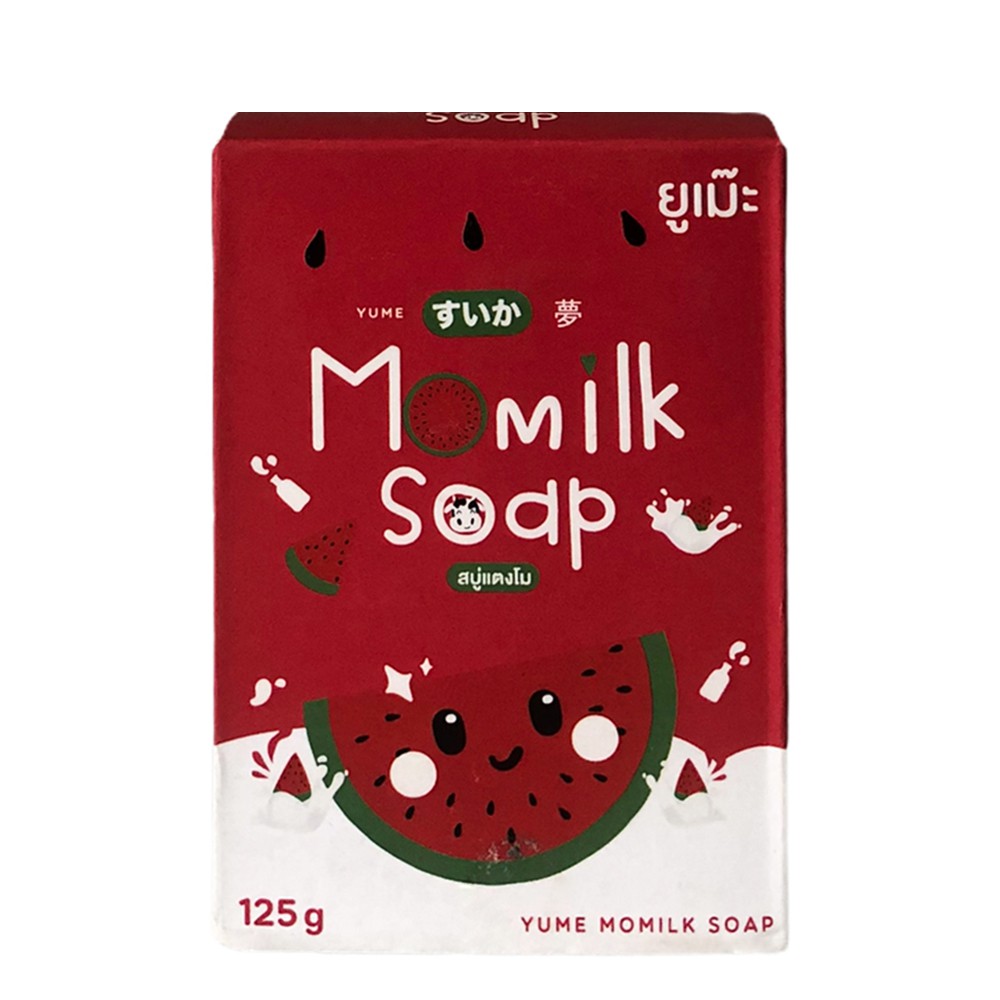 [CHÍNH HÃNG] Xà Bông Dưỡng Trắng Dưa Hấu Yume Momilk Soap Thái Lan 125g