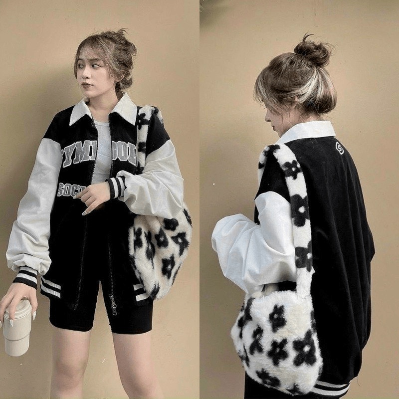 (HCM) ÁO KHOÁC NHUNG THỜI TRANG HÀN QUỐC HOTTREND GENZ CHẤT NHUNG SIÊU XỊN KOKO MI FASHION