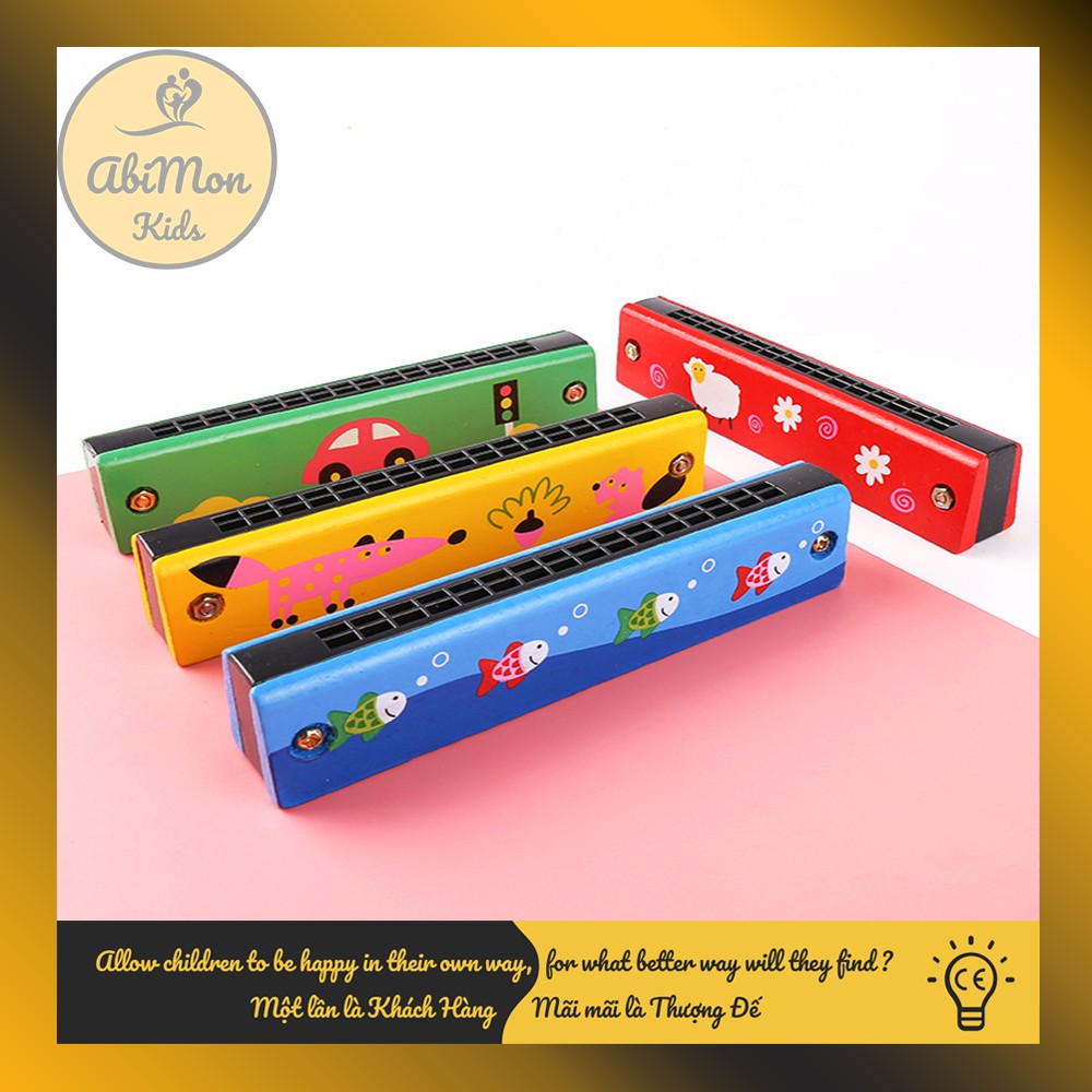 🌻 Kèn Harmonica Bằng Gỗ Cho Bé ☘️ Montessori cao cấp ✨ (Đồ chơi Gỗ - Đồ chơi Giáo Dục - An toàn - Thông minh)