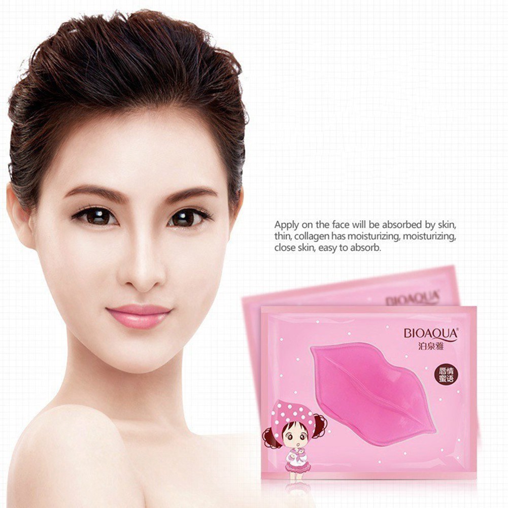 [Hàng mới về] Mặt nạ môi collagen hỗ trợ chống lão hóa tẩy da chết dưỡng ẩm độc đáo | BigBuy360 - bigbuy360.vn