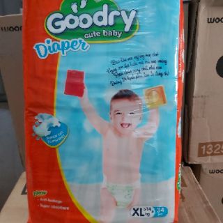 Tã dán Goodry Value Pack S46/M42/L38/XL34