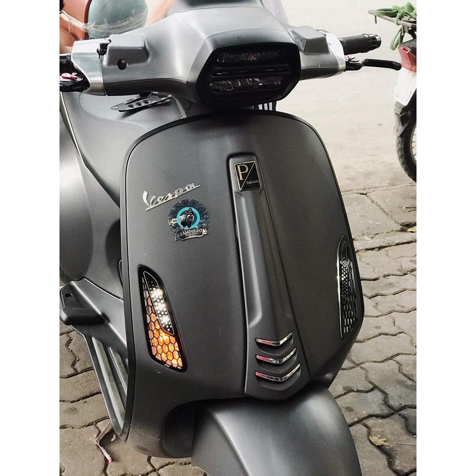 LOGO CHỮ P ĐỘ XE VESPA LOẠI MỎNG