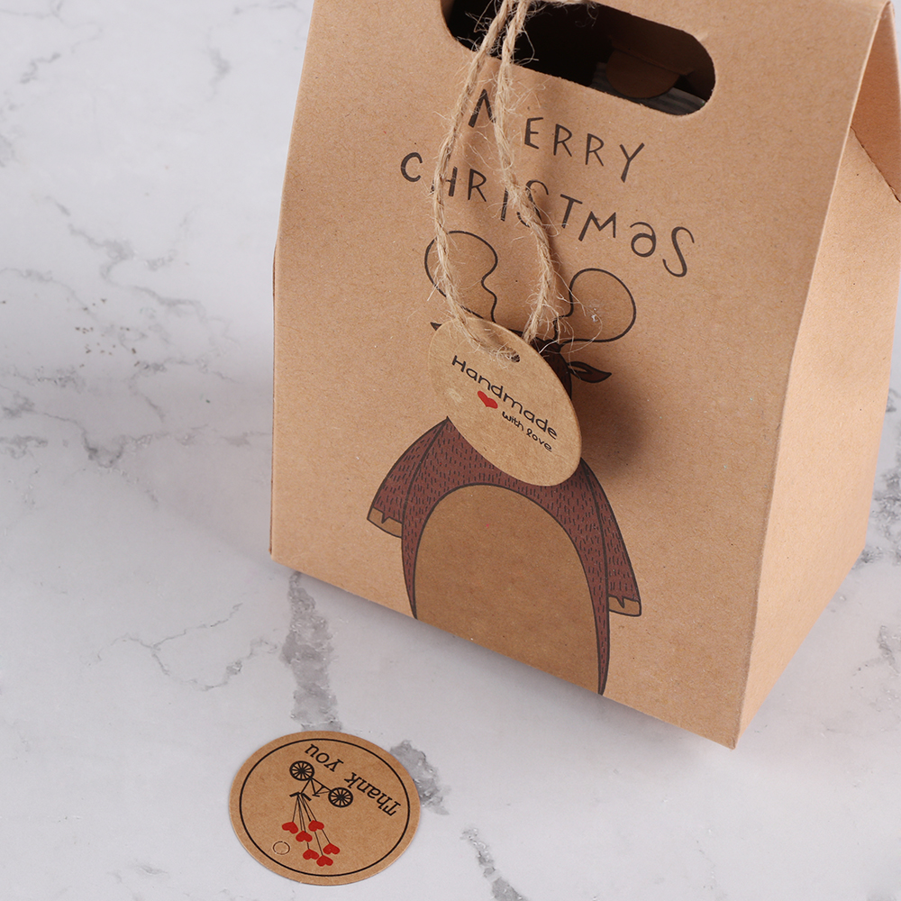 Set 100 Thẻ Giấy Hình Trái Tim Xinh Xắn