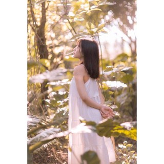 Váy 2 dây chất đũi babydoll mùa hè