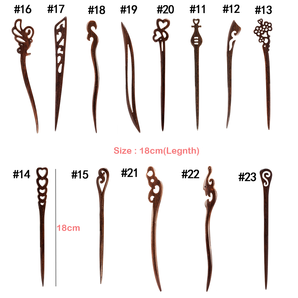 [Hàng mới về] Trâm cài tóc tạo kiểu bằng gỗ đàn hương thời trang retro cho nữ