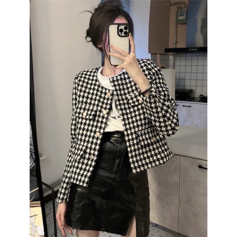 Áo dạ Tweed hàng 2 lớp quảng châu