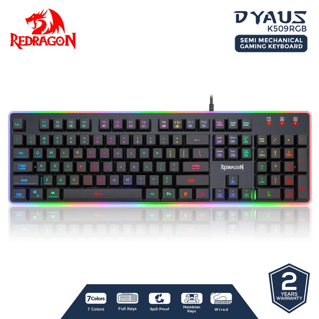 Bàn Phím Cơ Gaming Redragon Dyaus 2 - K509Rgb