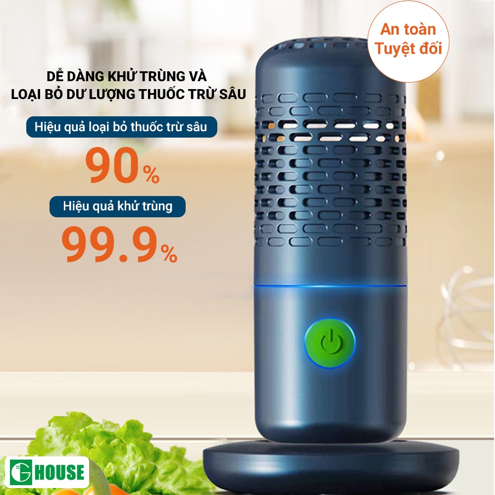 Máy Khử Trùng Thực Phẩm G-House, Tiệt Trùng Rau Củ Hoa Quả Loại Bỏ Vi Khuẩn